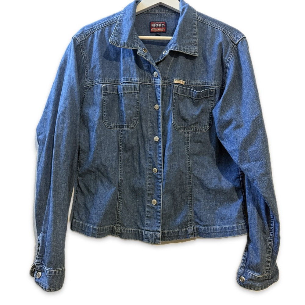 Vintage Bluenotes Button Down Jean Shirt Size XL